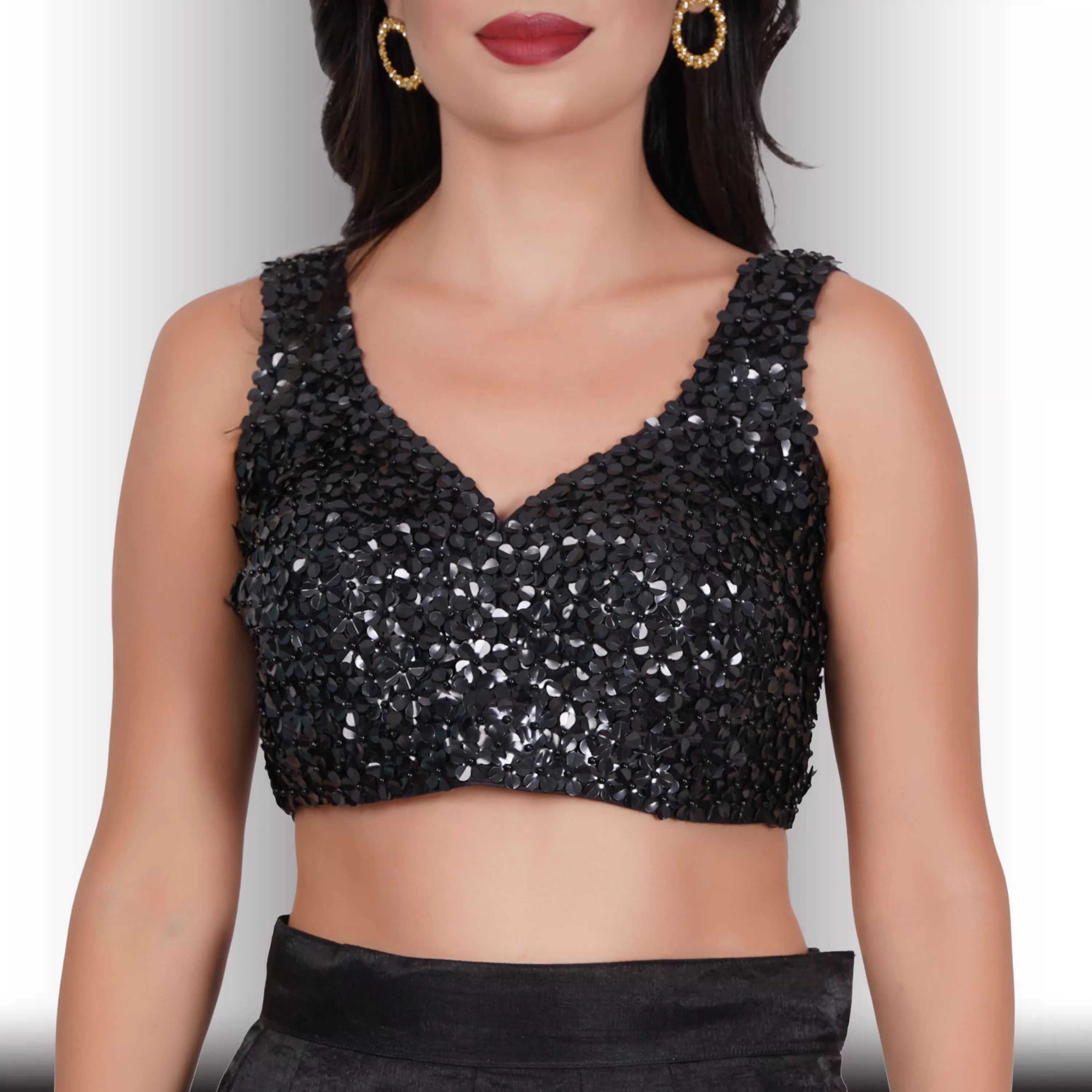 Party Wear Black and White lehenga