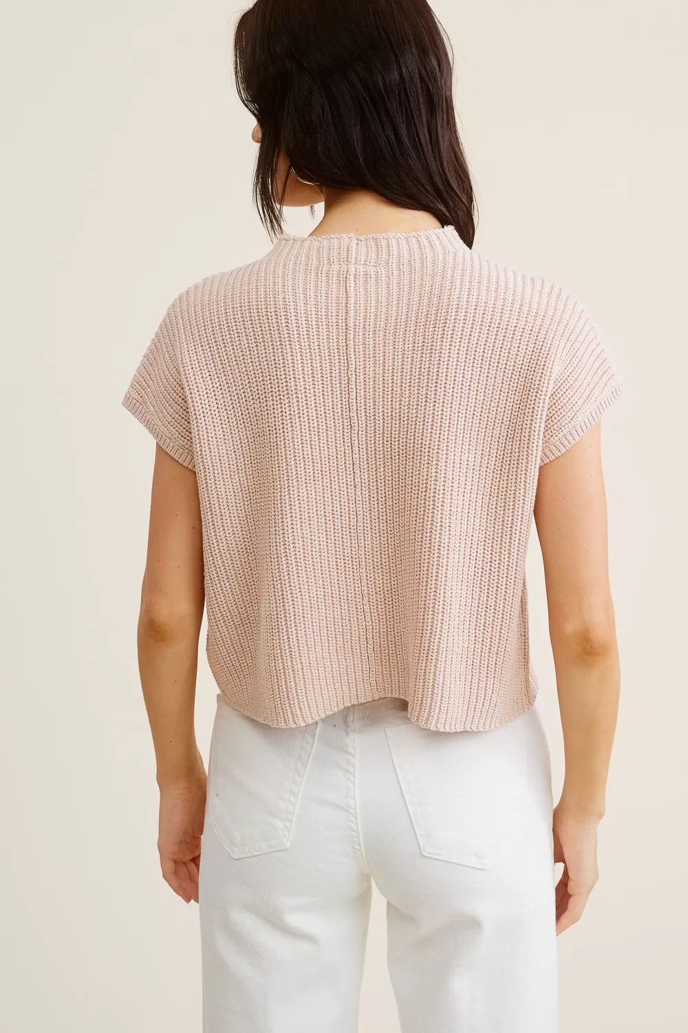 Peach Knit Top