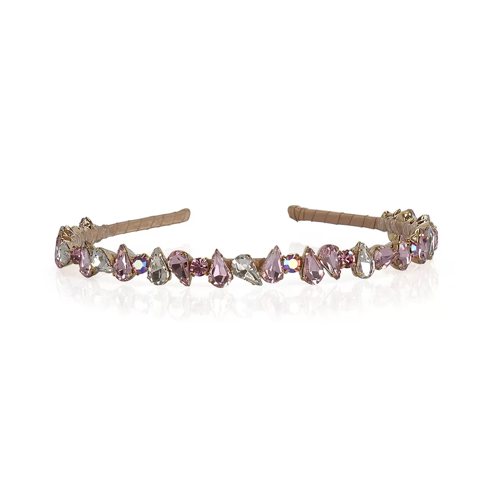 PEAR SHAPED CRYSTAL LUXE HAIRBAND