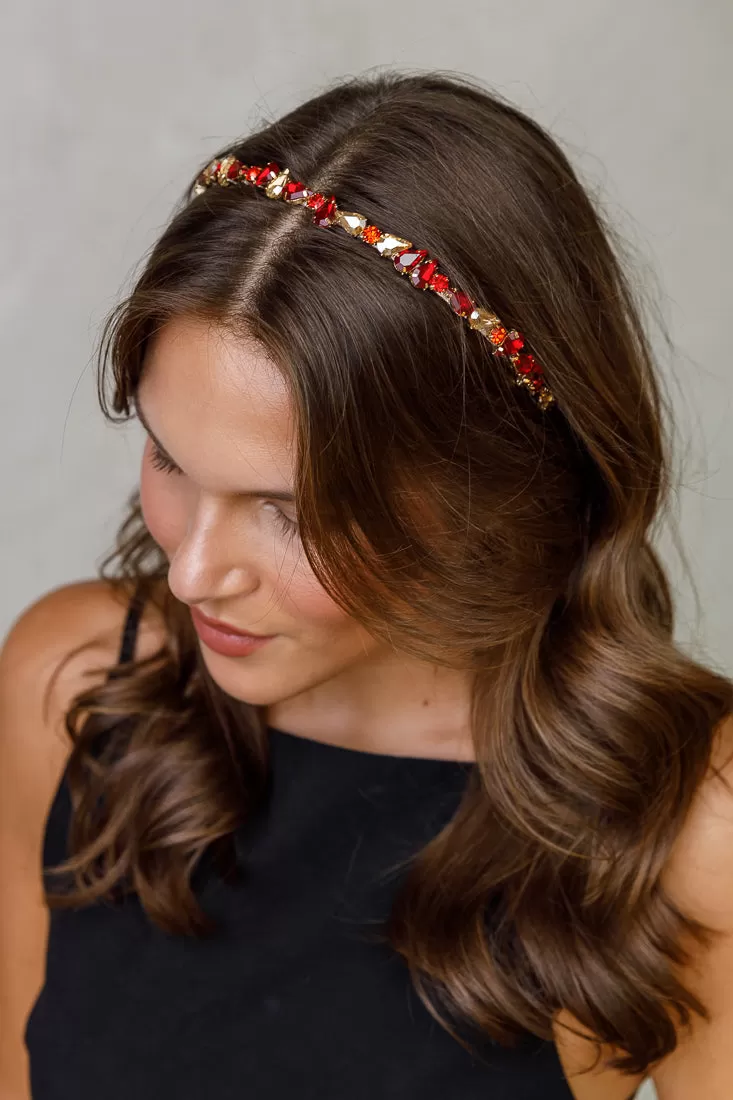 PEAR SHAPED CRYSTAL LUXE HAIRBAND