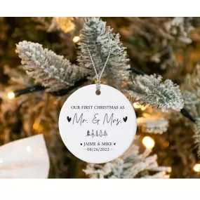 Personalized Mr. & Mrs. Ornament