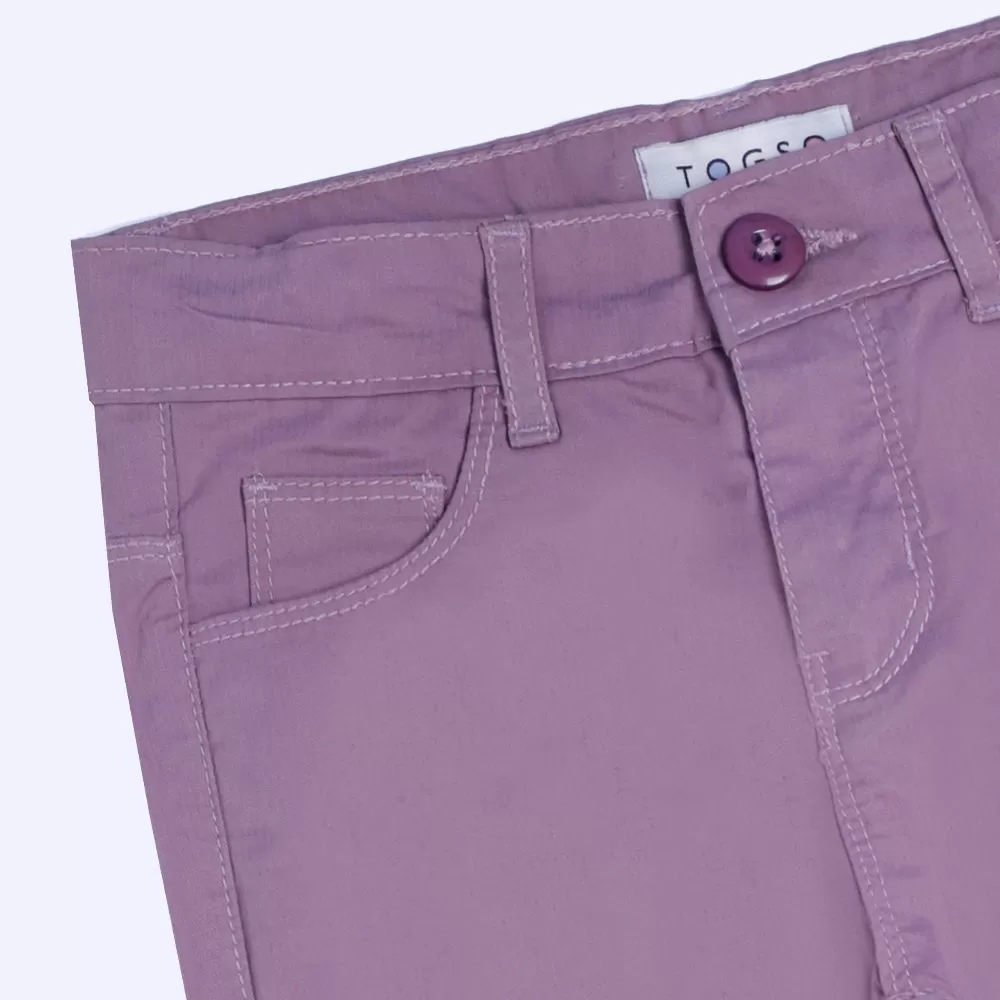 Plum Cotton Pants