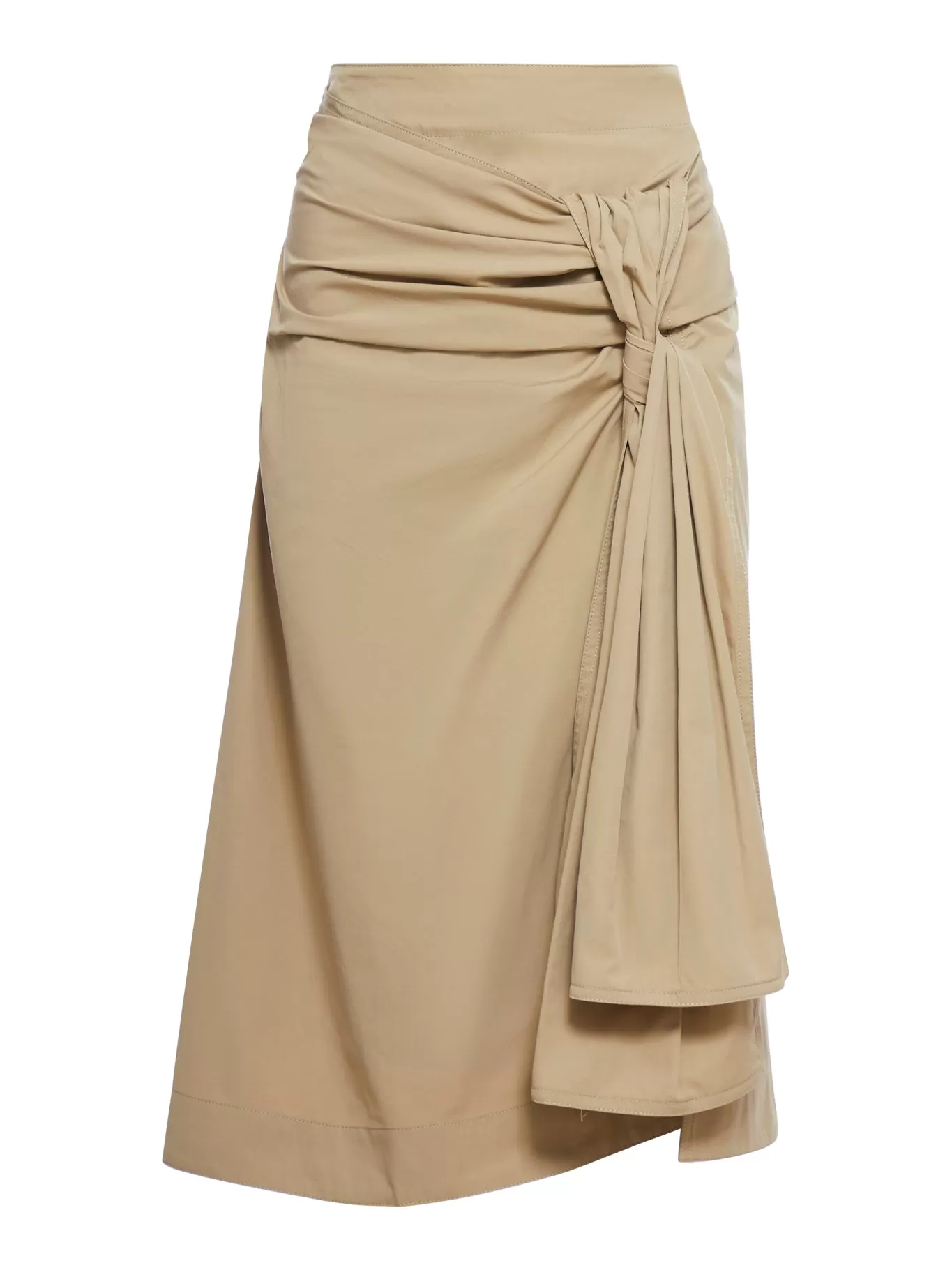 POPLIN SKIRT WITH KNOT