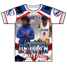 "Dejuan Enocher" Custom Designed Graduation 3D shirt