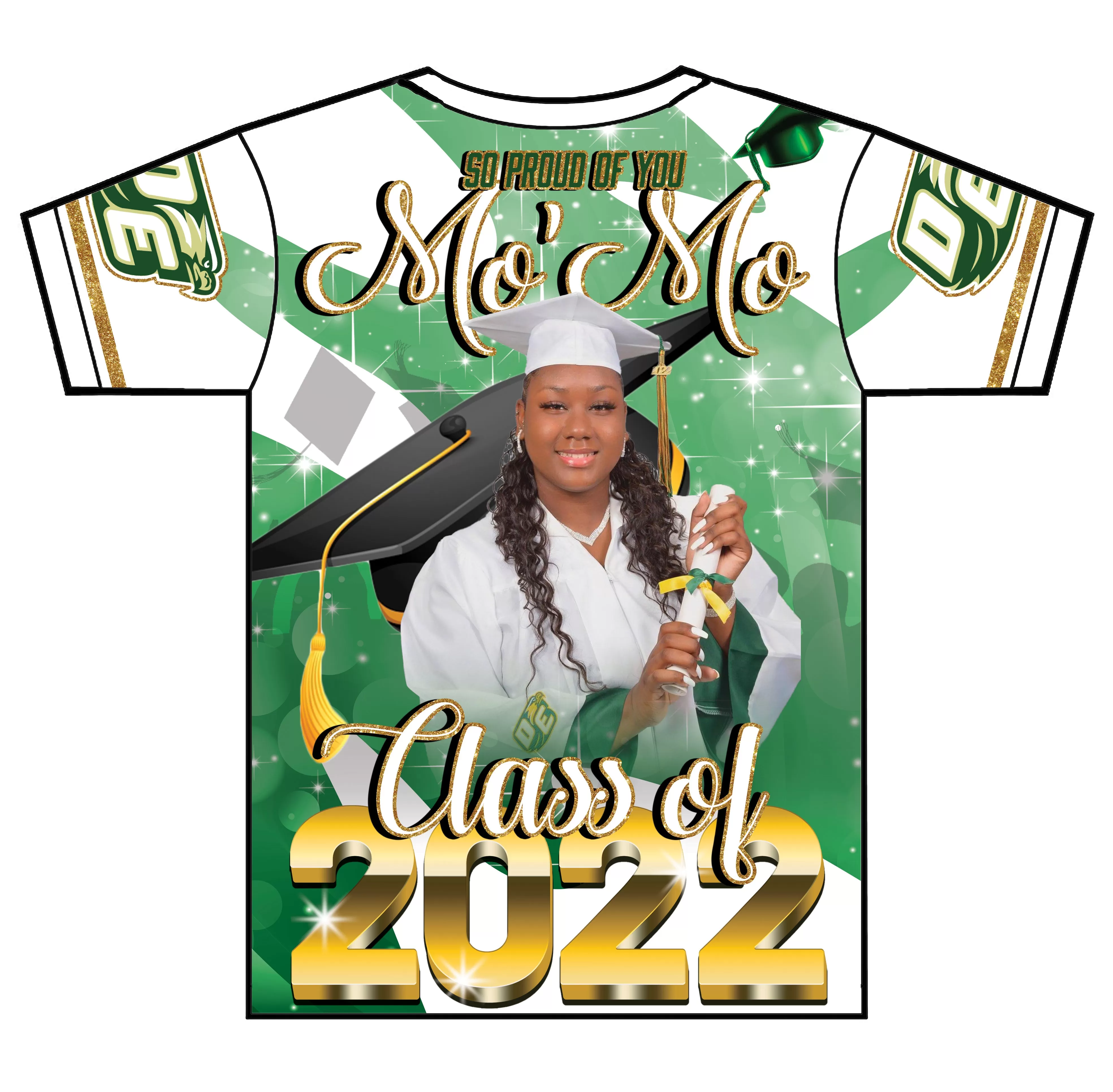 "Mo'Mo" Custom Designed Graduation 3D shirt