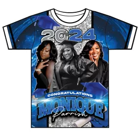 "Monique" Custom Designed Graduation 3D shirt