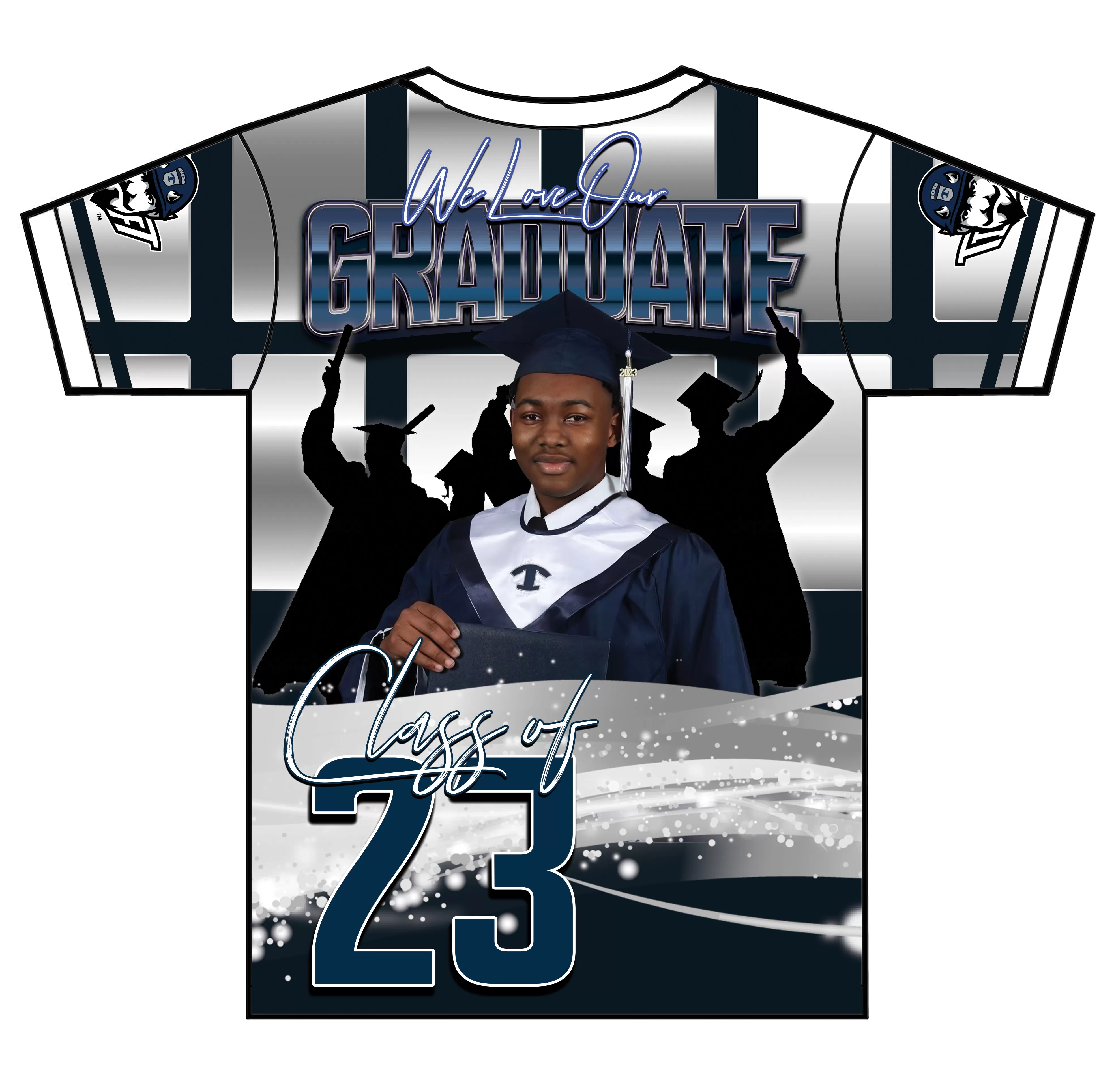 "Quashun" Custom Designed Graduation 3D shirt