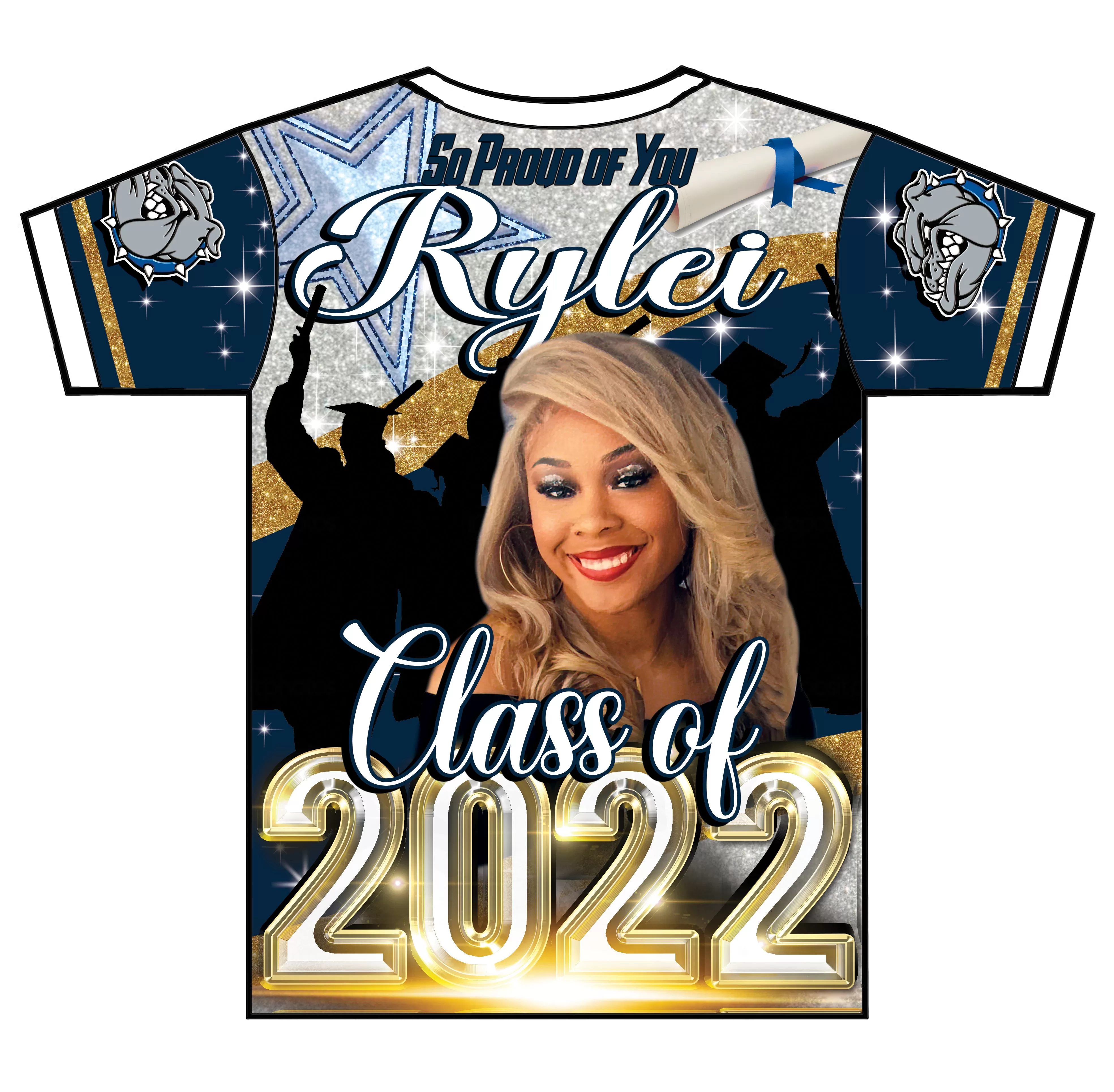 "Rylei" Custom Designed Graduation 3D shirt