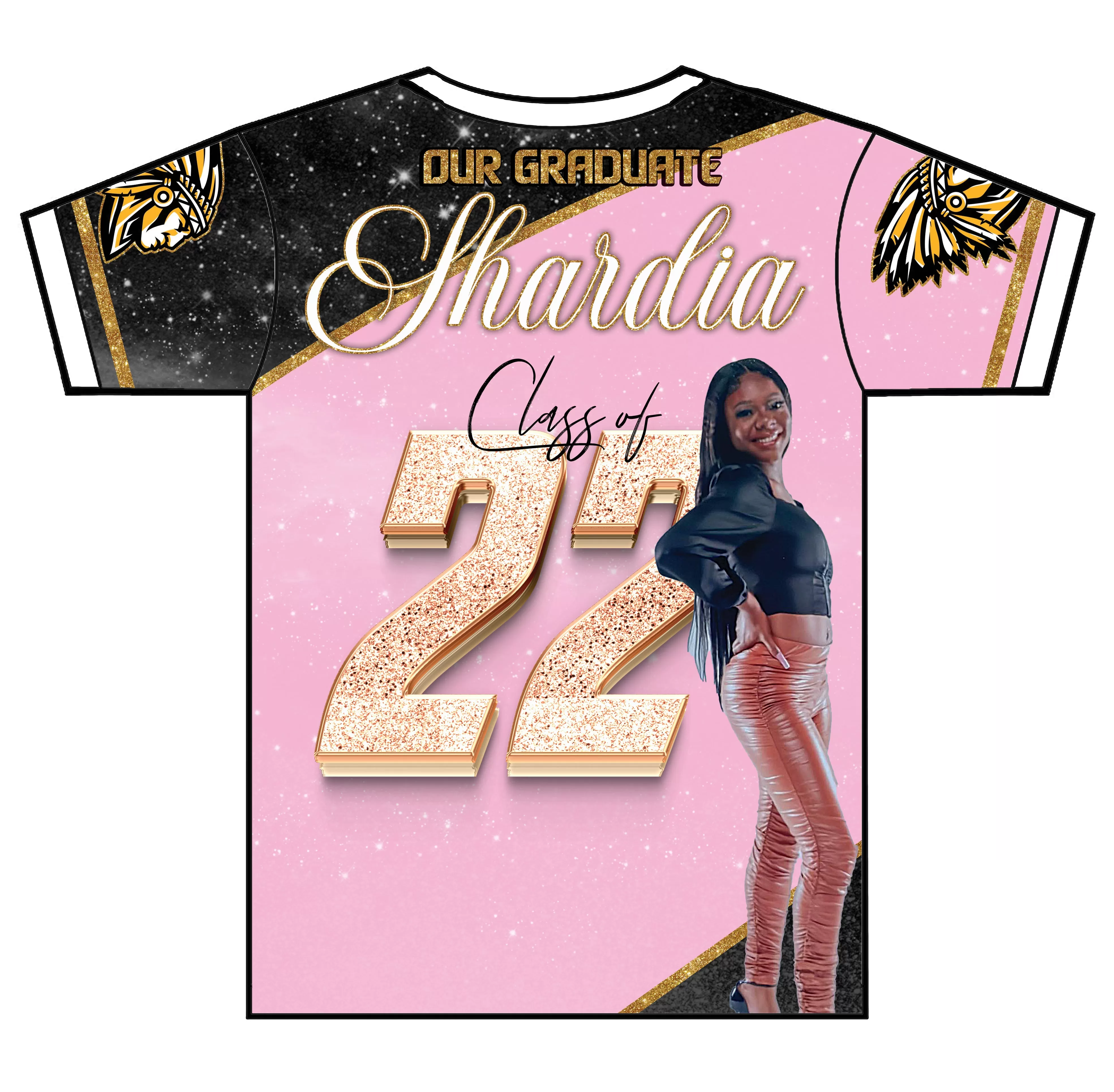 "Shardia" Custom Designed Graduation 3D shirt