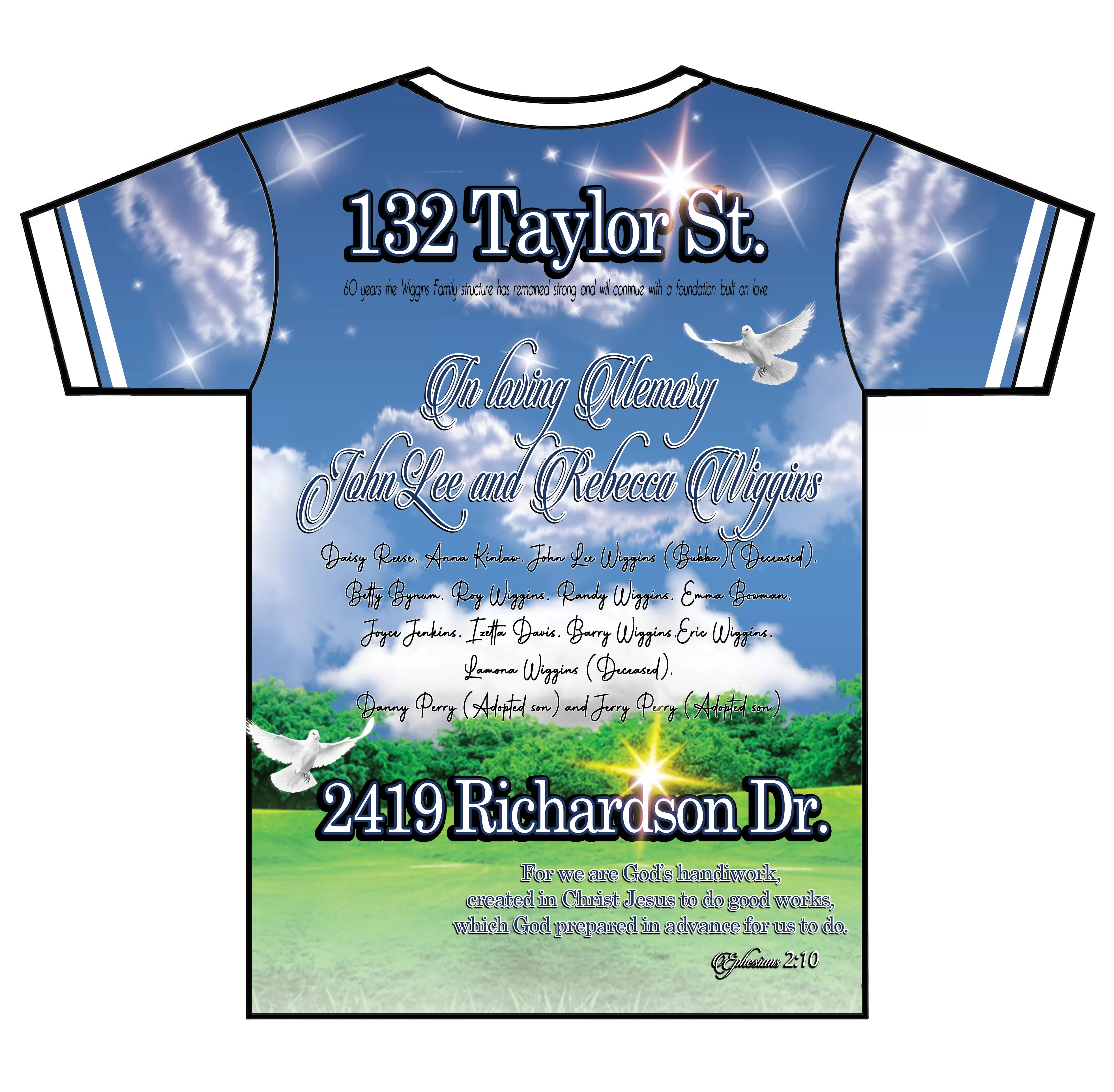 "Where It All Began" Custom Designed Family Reunion 3D shirt