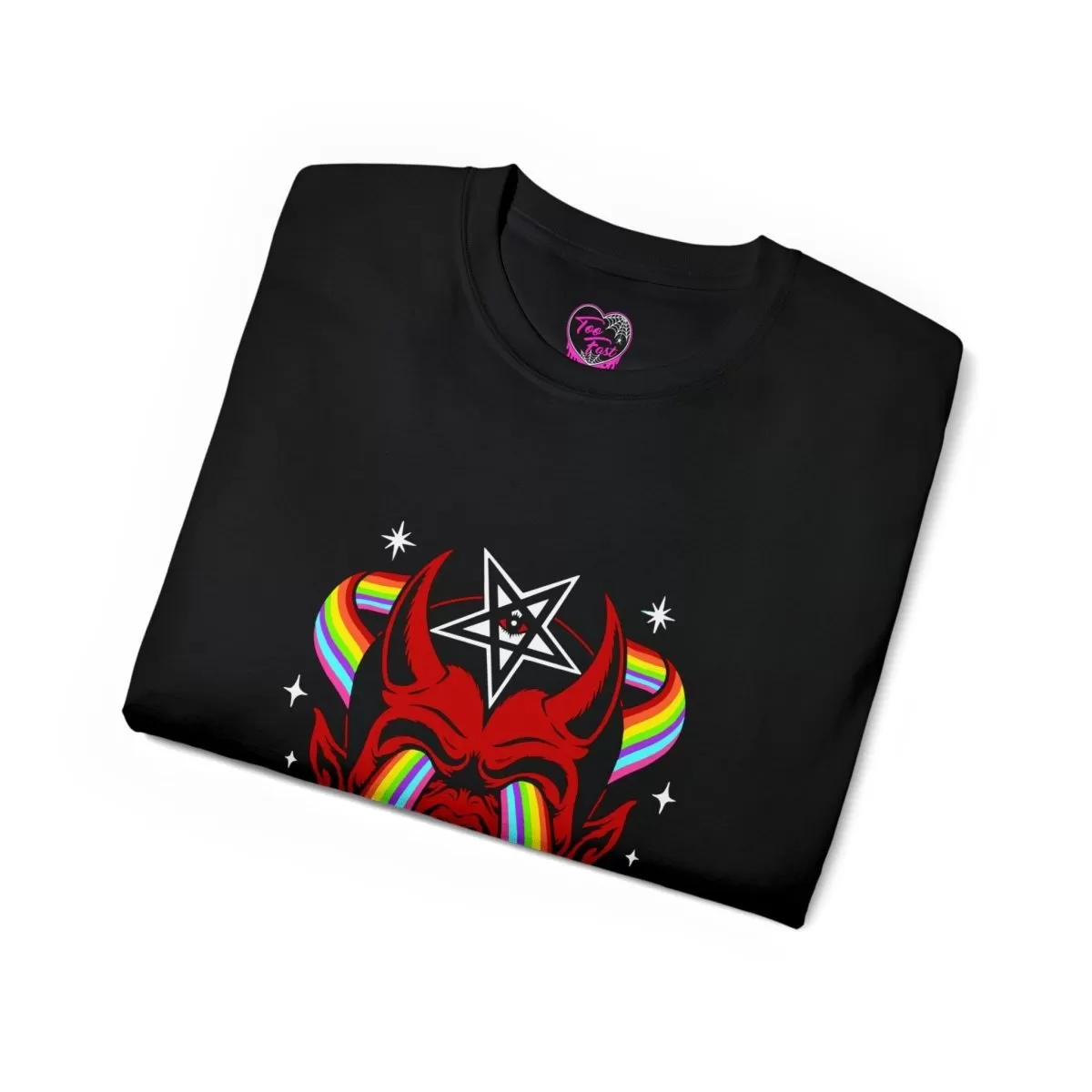 Rainbow Devil Gay As Hell Unisex Tee