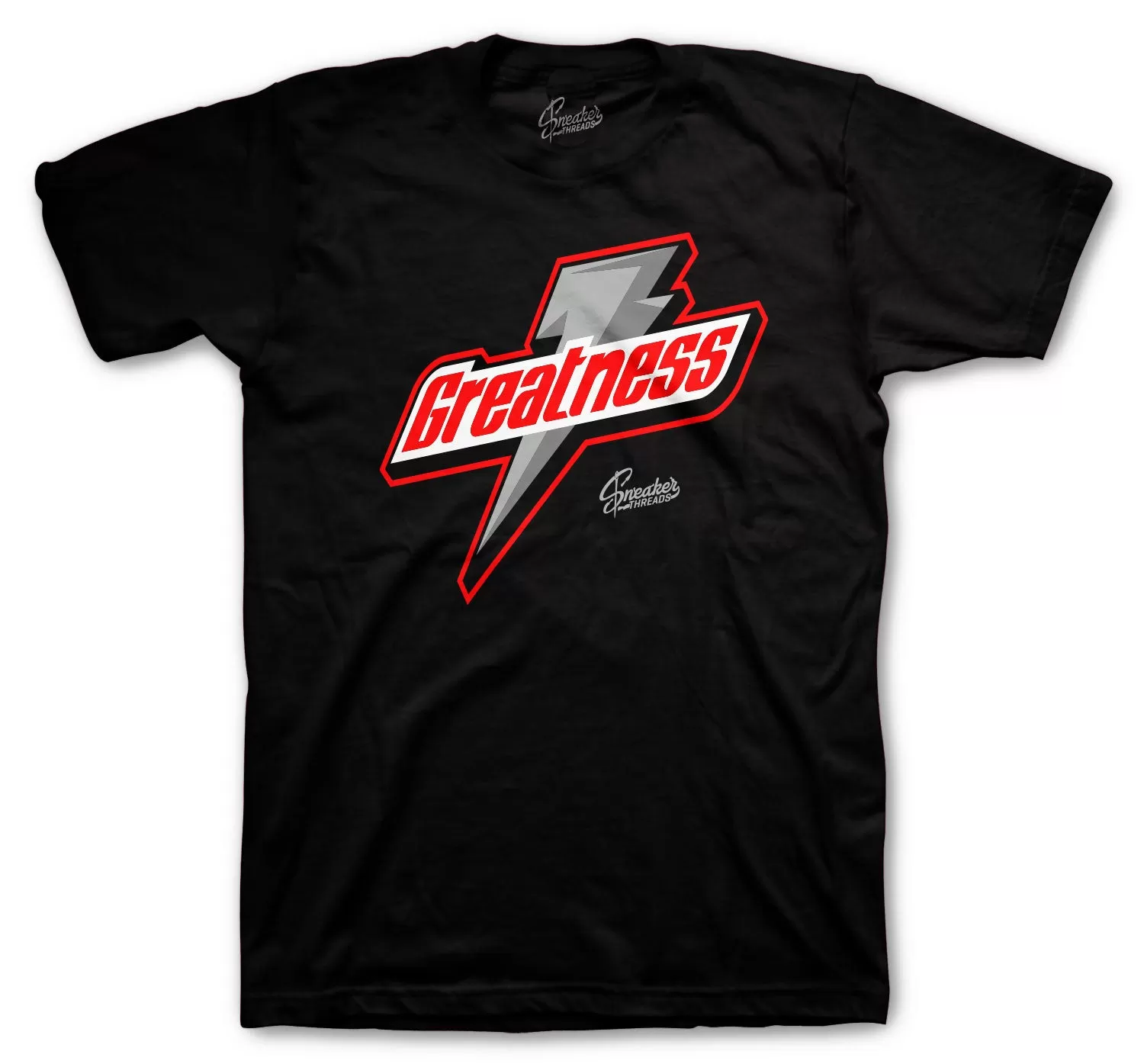 Retro 12 Reverse Flu Shirt - Greatness - Black