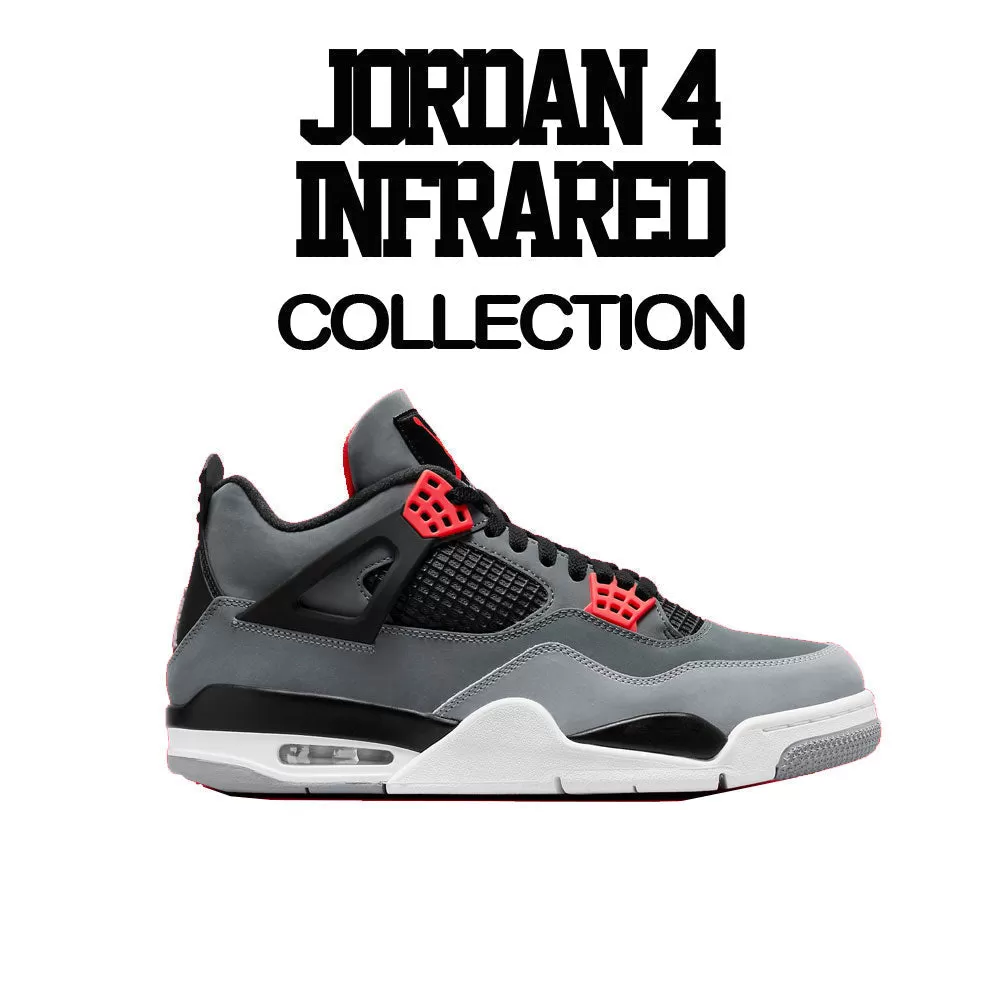 Retro 4 Infrared Shirt - Infrabulll - Black