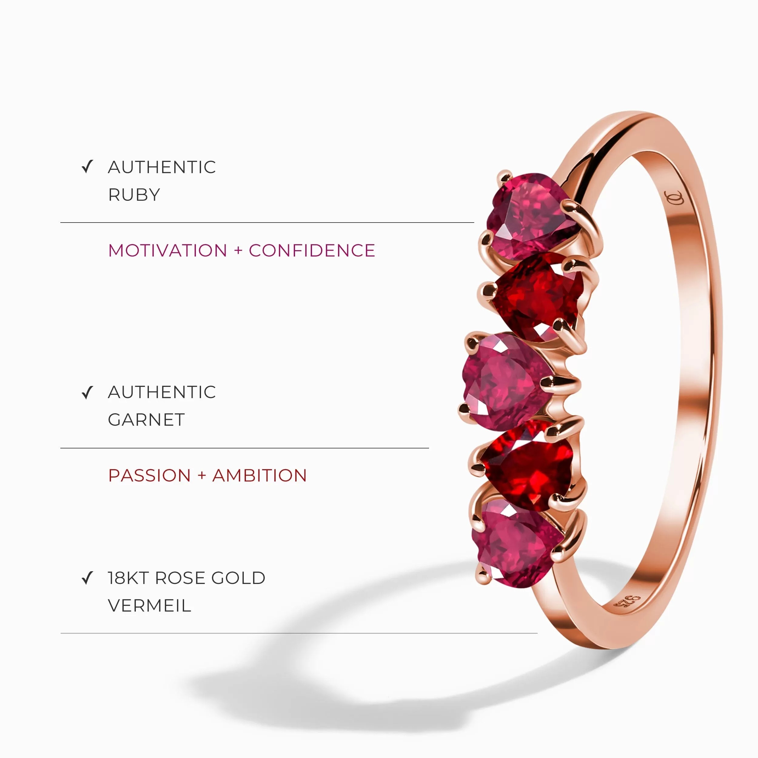 Ruby Garnet Ring - Crush On You