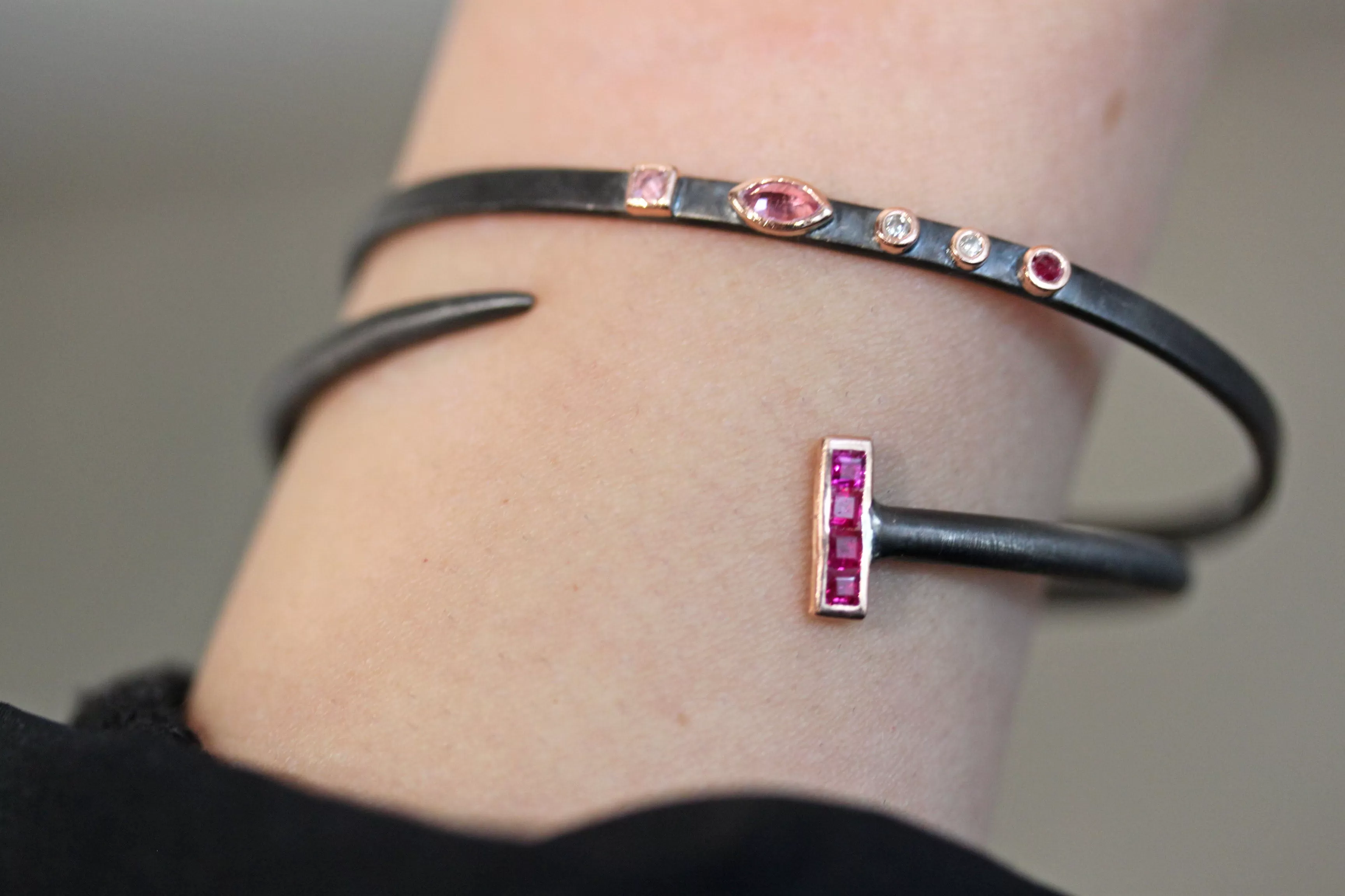 Ruby Nail Bracelet