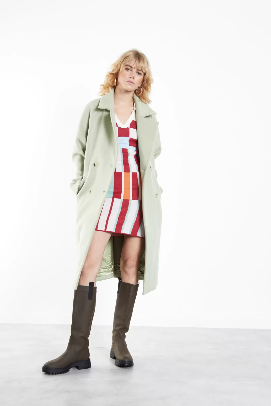 Sage Trench Coat