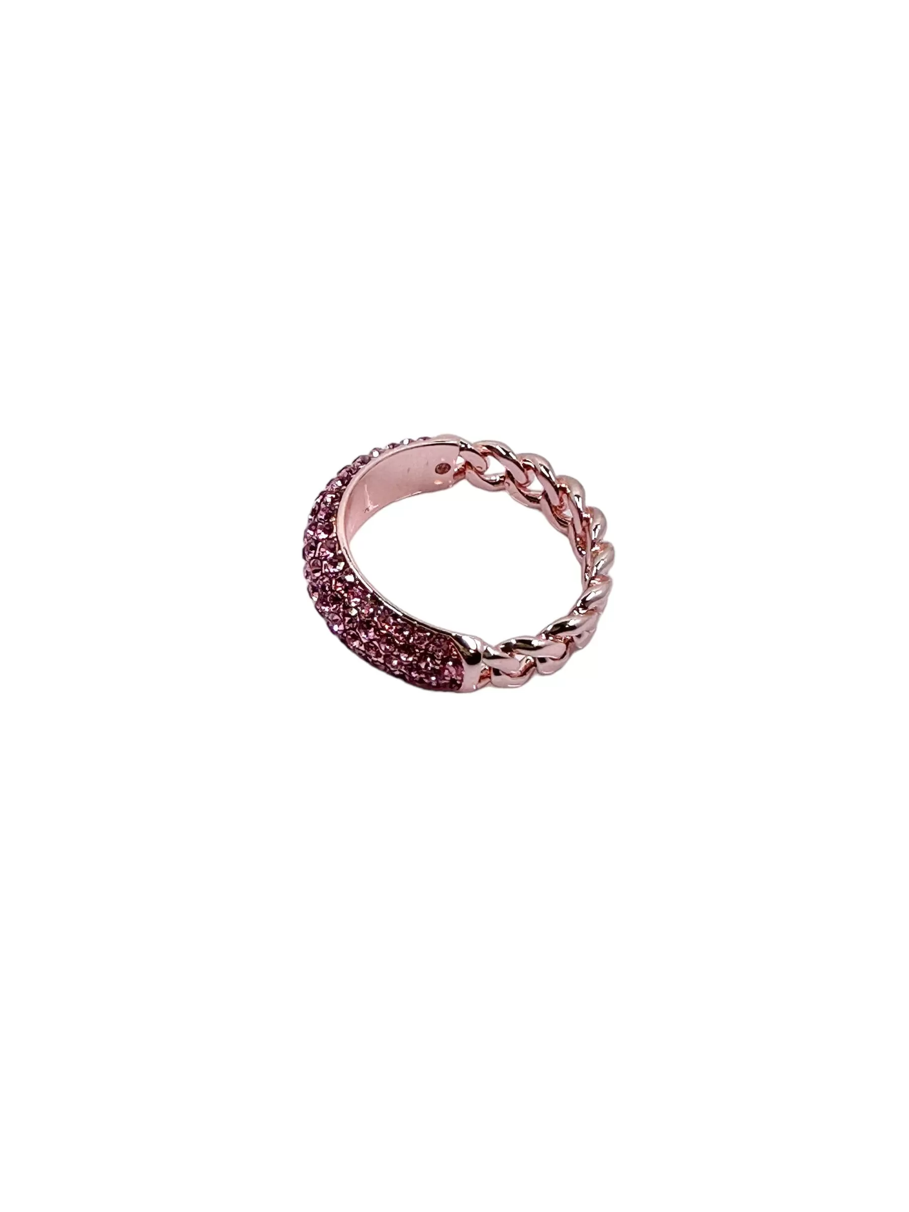 Sarah Pink Pave Chain Ring