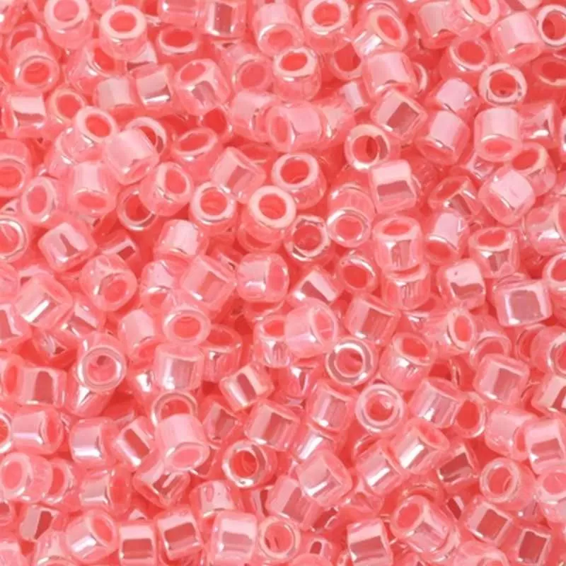 Seed Beads-11/0 Delica-236 Lined Crystal Rose-Miyuki-7 Grams