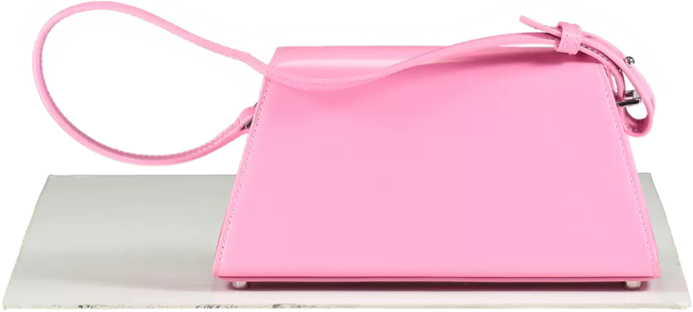 Self-Portrait Pink The Bow Mini Diamanté And Leather Cross-body Bag