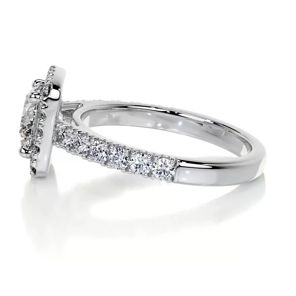 Sienna Diamond Engagement Ring -18K White Gold