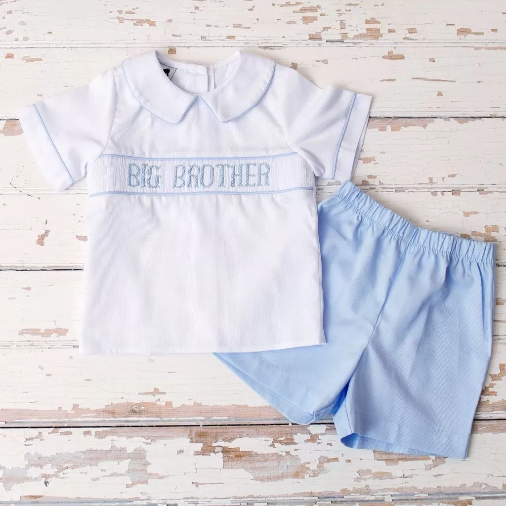 Smocked Big Brother Short Set