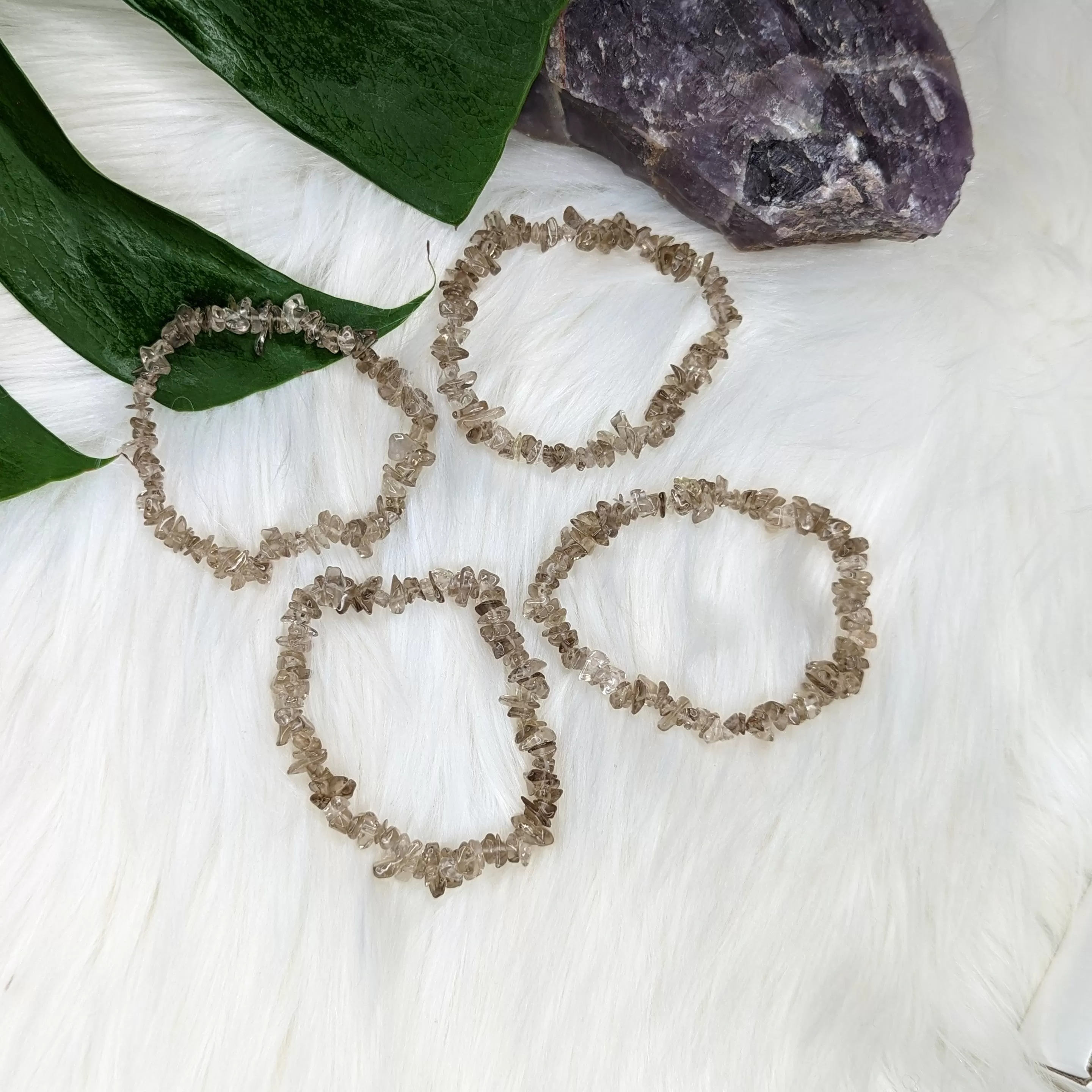 Smokey Quartz Stretch Bracelet