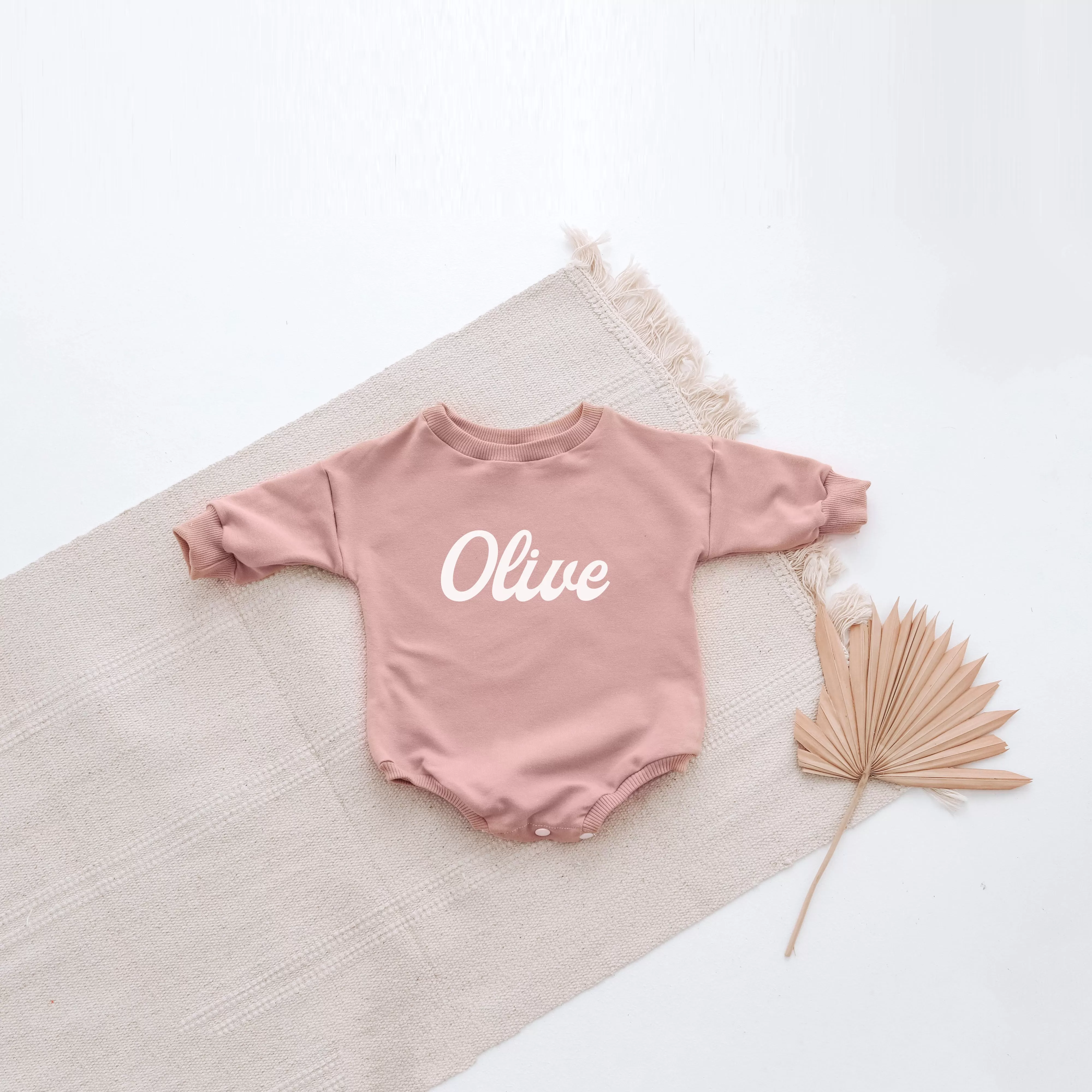 Sunset PERSONALISED sweatshirt romper. { 3 FONTS }