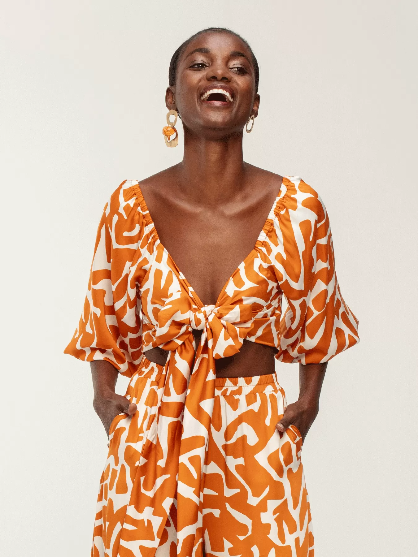 Sustainable Una Top - Tali Orange