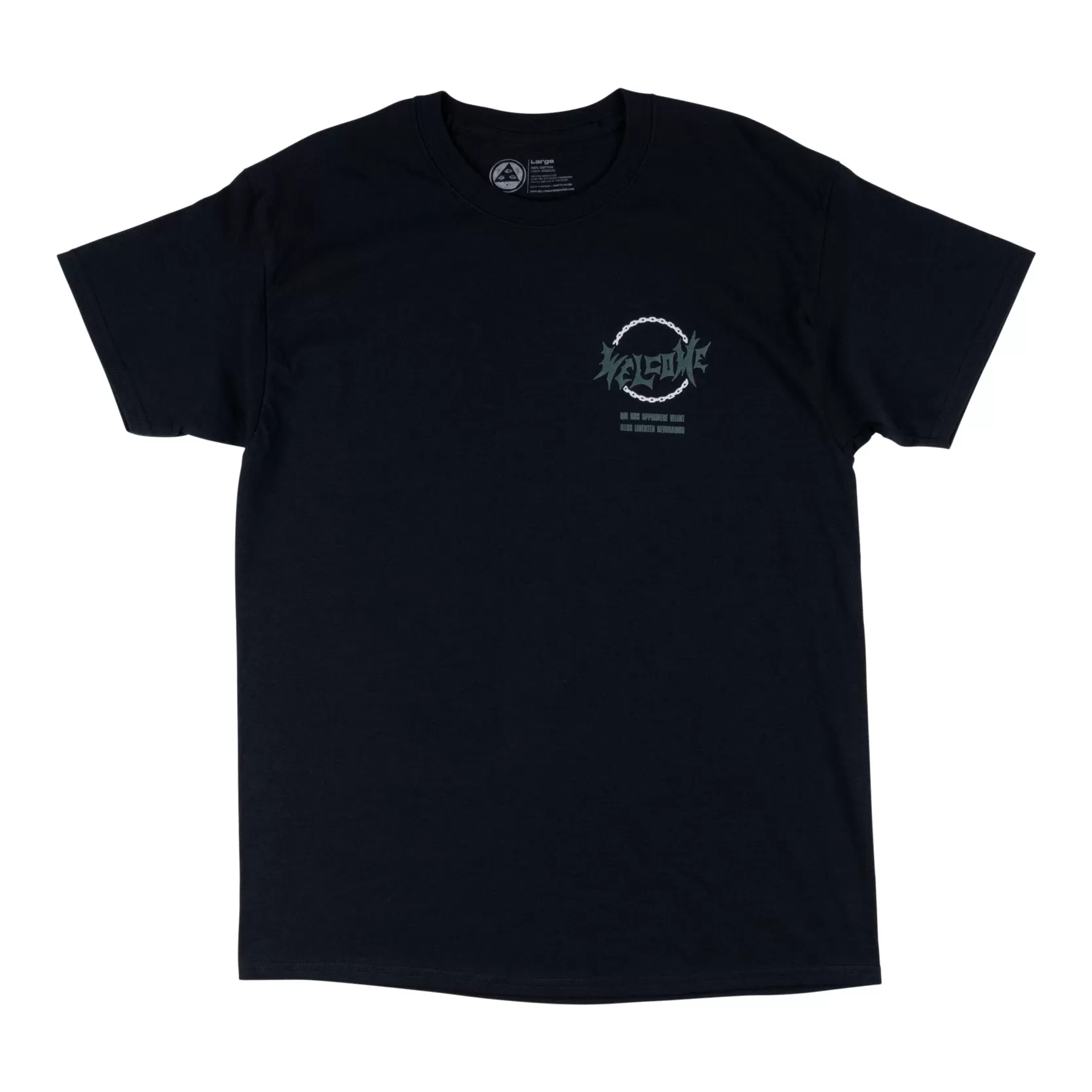 Tali Chain Tee - Black/Dark Green