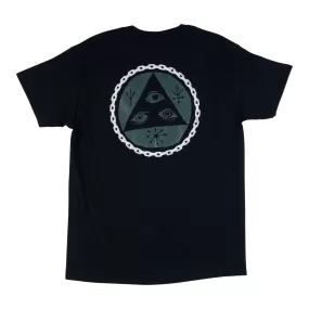 Tali Chain Tee - Black/Dark Green