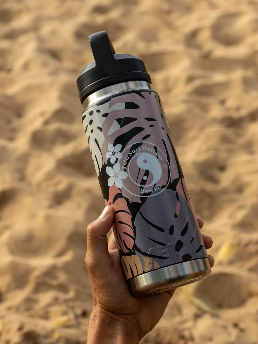 T&C Surf 26 oz Pau Hana Hour Rambler Yeti Bottle with Chug Cap