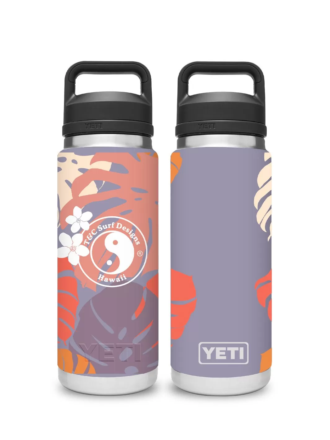 T&C Surf 26 oz Pau Hana Hour Rambler Yeti Bottle with Chug Cap