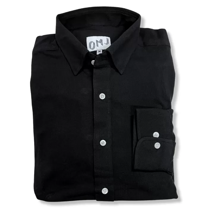 The Black Knit Button Down