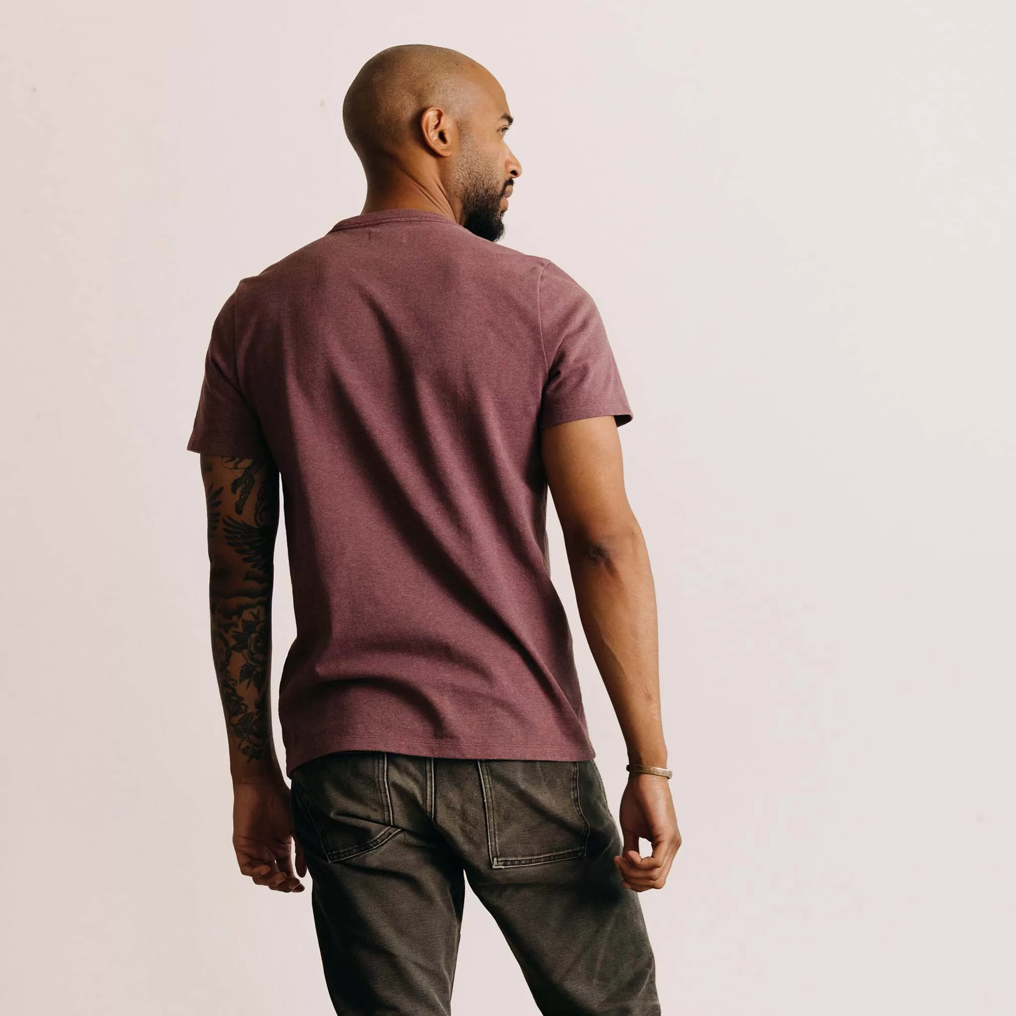 The Heavy Bag Tee in Dried Cherry