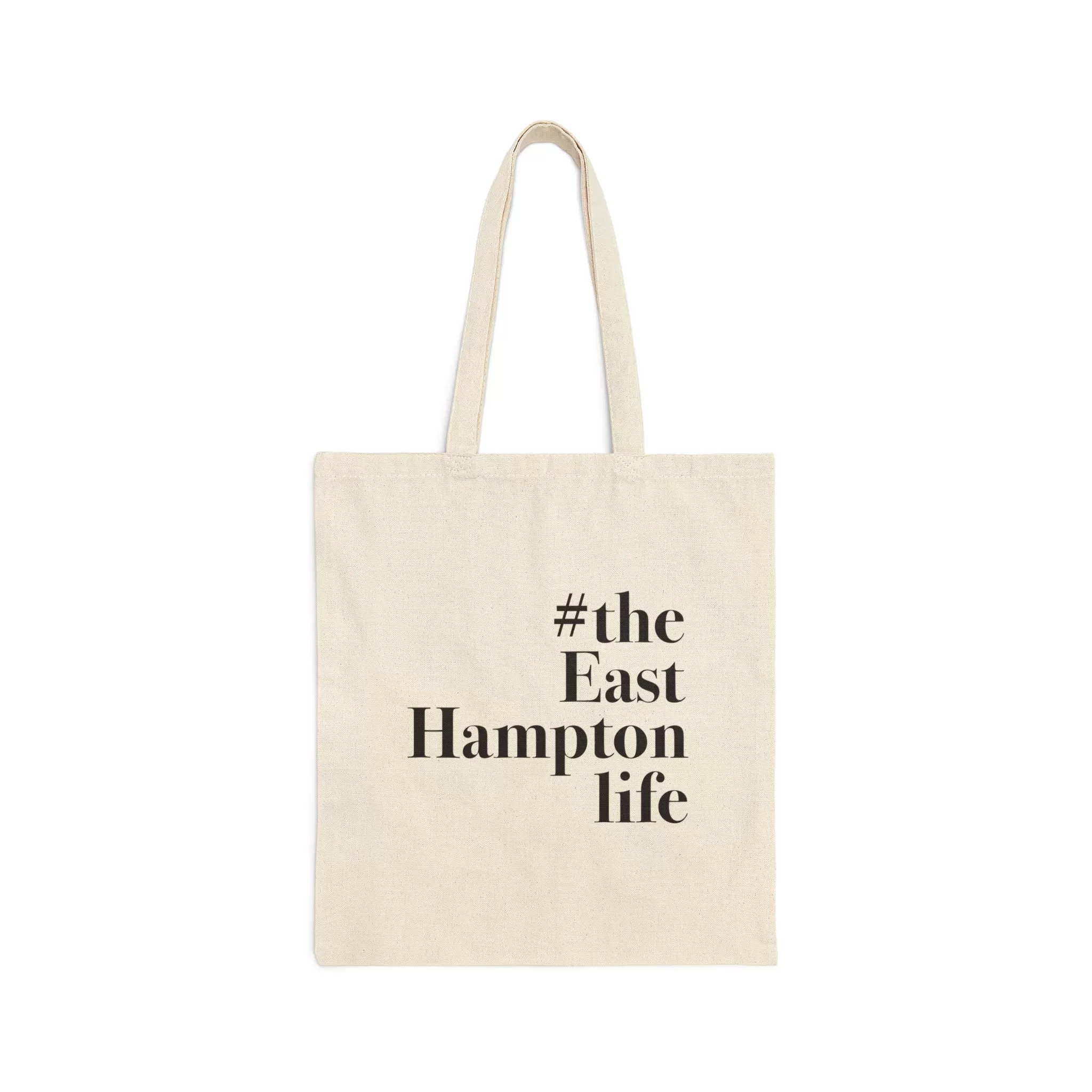 #theeasthamptonlife Cotton Canvas Tote Bag