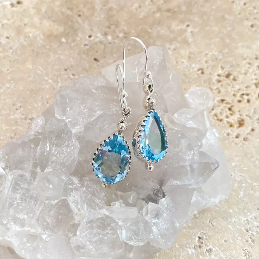 Topaz Teardrop Earrings - Rana