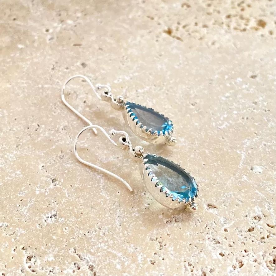 Topaz Teardrop Earrings - Rana