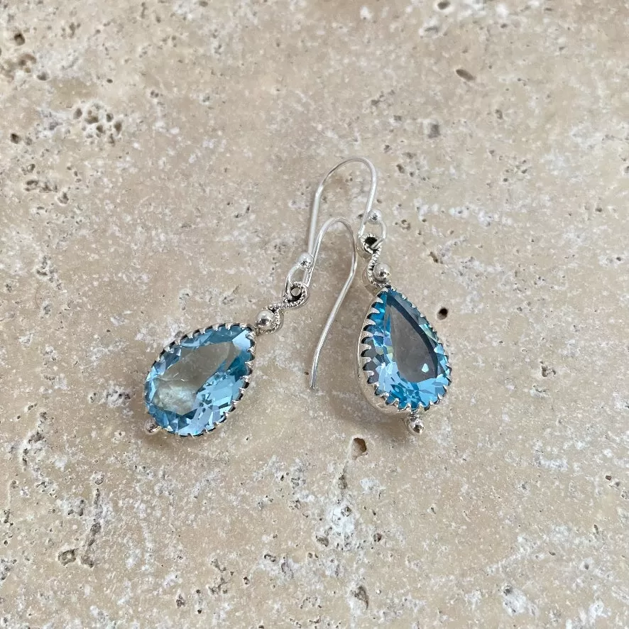 Topaz Teardrop Earrings - Rana