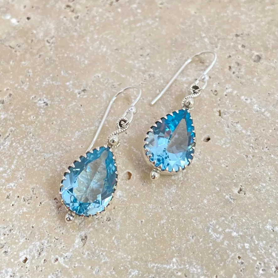 Topaz Teardrop Earrings - Rana