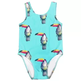 Toucan Girls Sleeveless Swimsuit