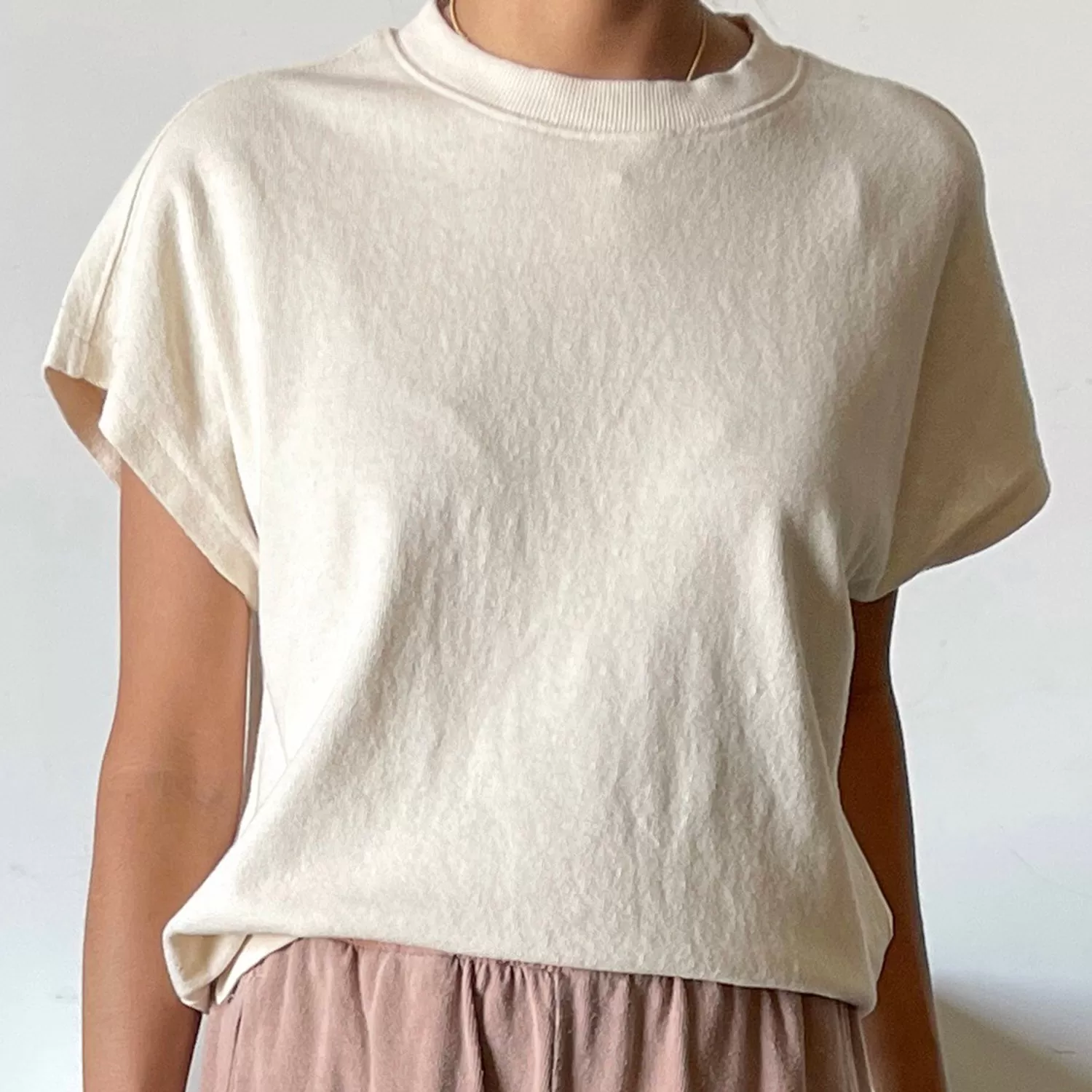 Womens Cotton Jeanne Tee - Naturel