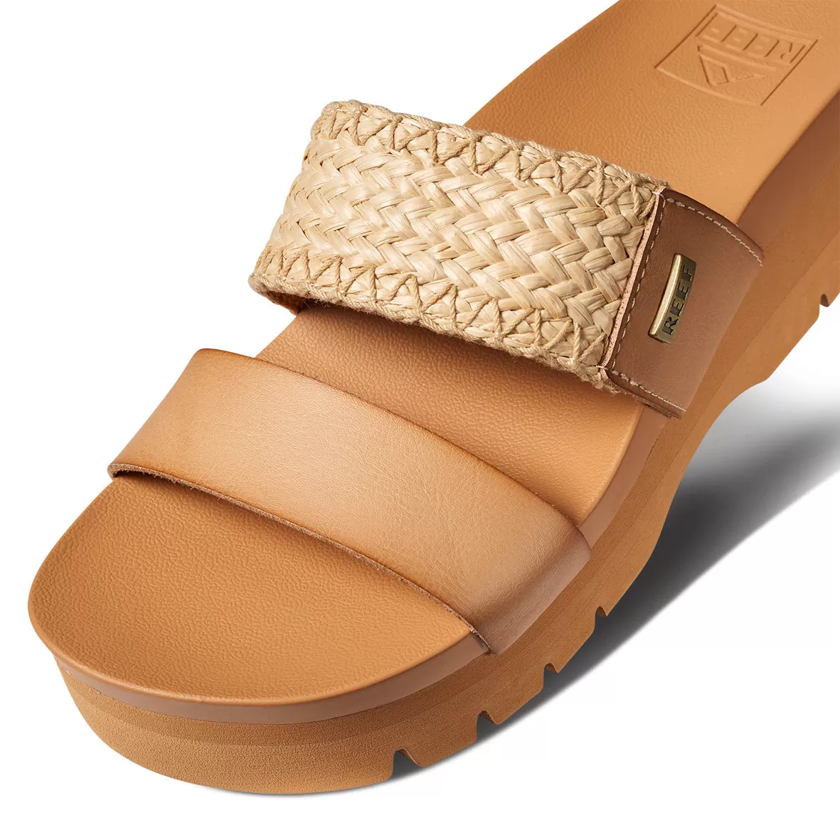 Womens Cushion Vista Higher - Natural Raffia