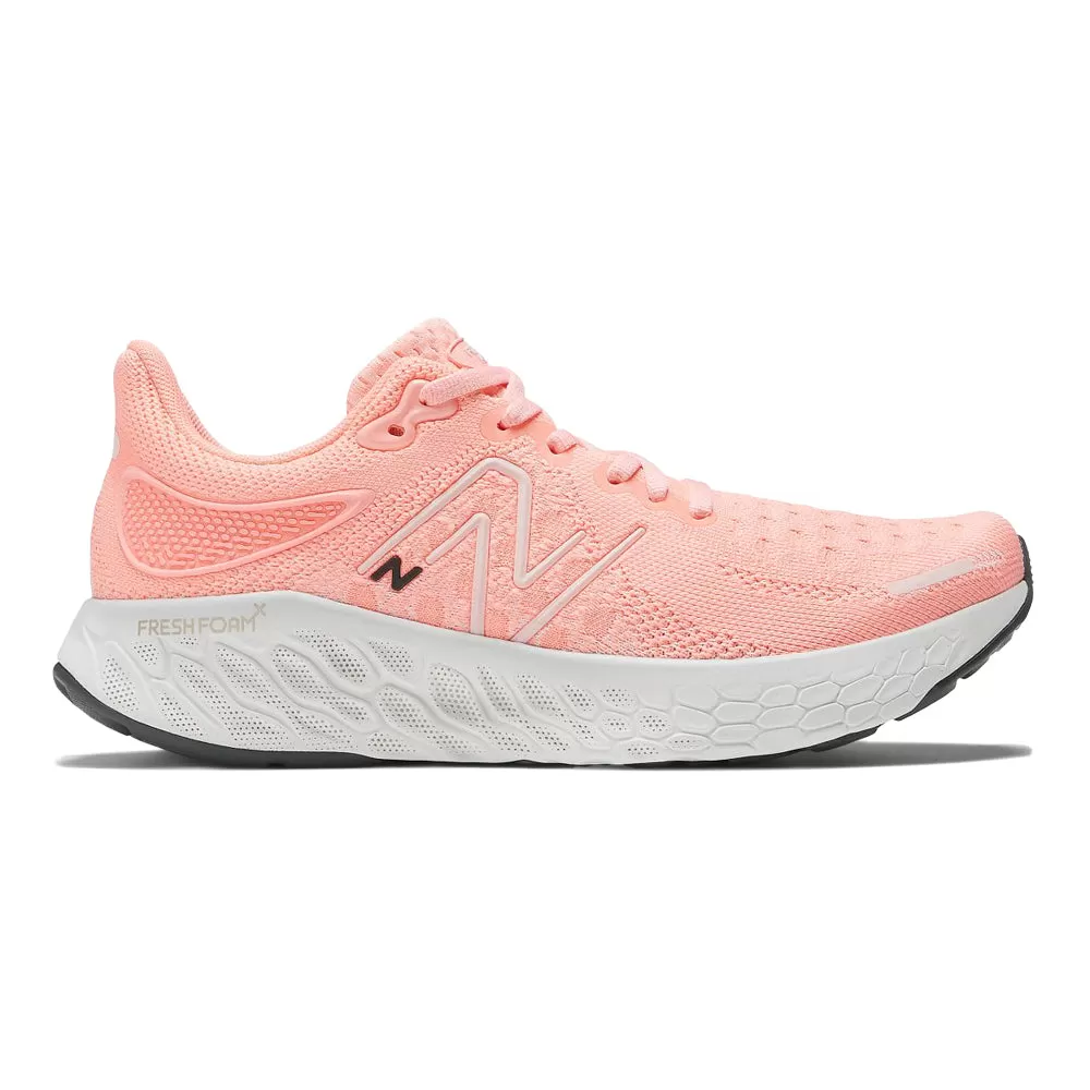 Women's New Balance Fresh Foam X 1080v12, Grapefruit/Washed Pink, 7.5 B Medium