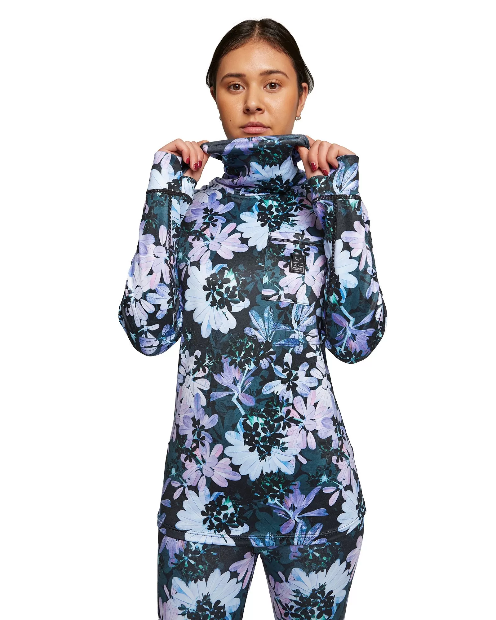 WOMENS PARK LIFE FUNNEL NECK - CAMOFOLIAGE