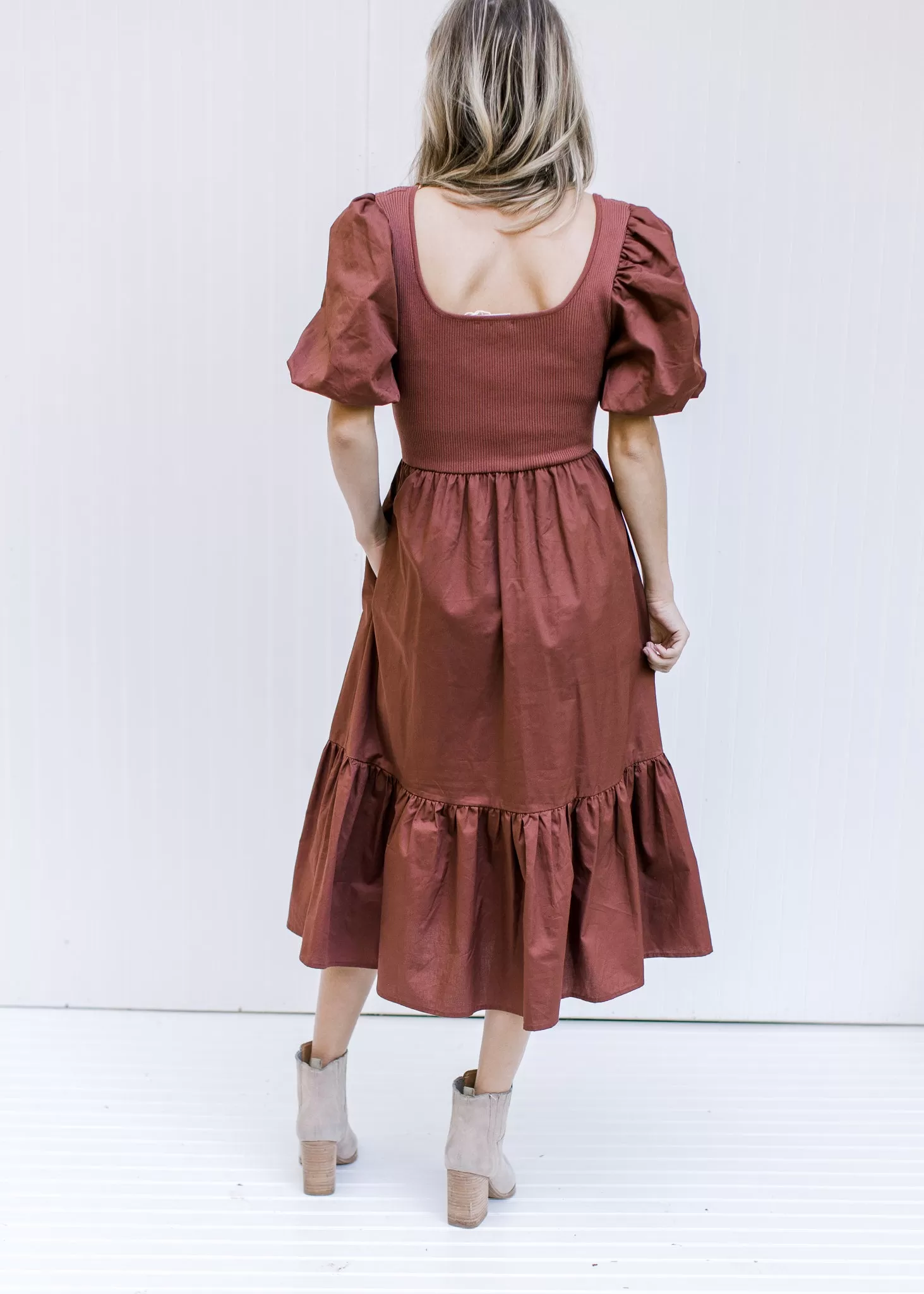 X Cognac Winter Dress